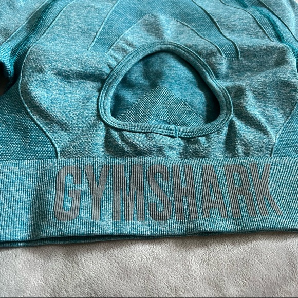 Gymshark Flex Blue Long Sleeve Crop Top - Picture 4 of 12
